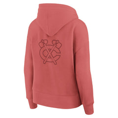 Chicago Blackhawks Fanatics Women's Elements Future Ground Subtle Tonal Pullover Hoodie - Red Hoodies