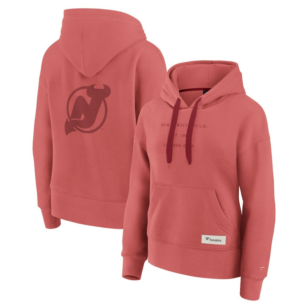 New Jersey Devils Fanatics Women's Elements Future Ground Subtle Tonal Pullover Hoodie - Red Jerseys