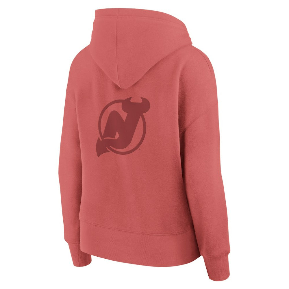 New Jersey Devils Fanatics Women's Elements Future Ground Subtle Tonal Pullover Hoodie - Red Jerseys