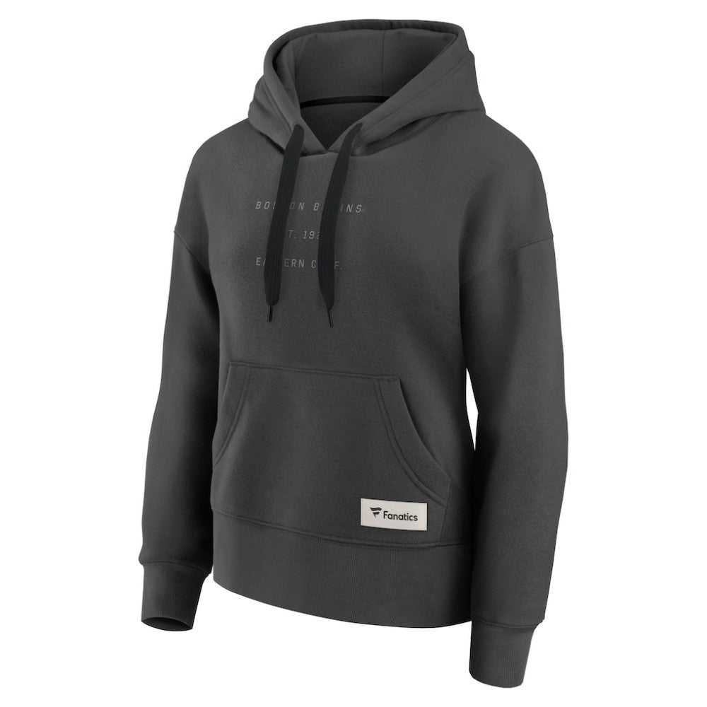 Boston Bruins Fanatics Women's Elements Future Ground Subtle Tonal Pullover Hoodie - Charcoal Hoodies