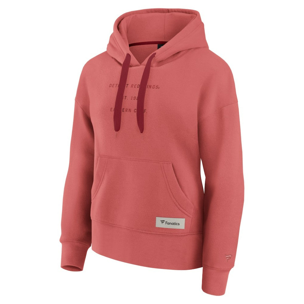 Detroit Red Wings Fanatics Women's Elements Future Ground Subtle Tonal Pullover Hoodie - Red Hoodies