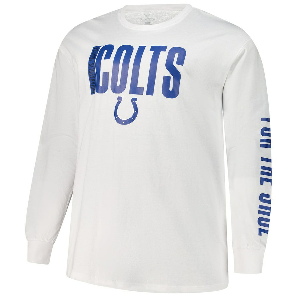 Indianapolis Colts Big & Tall Vision Long Sleeve T-Shirt - White online