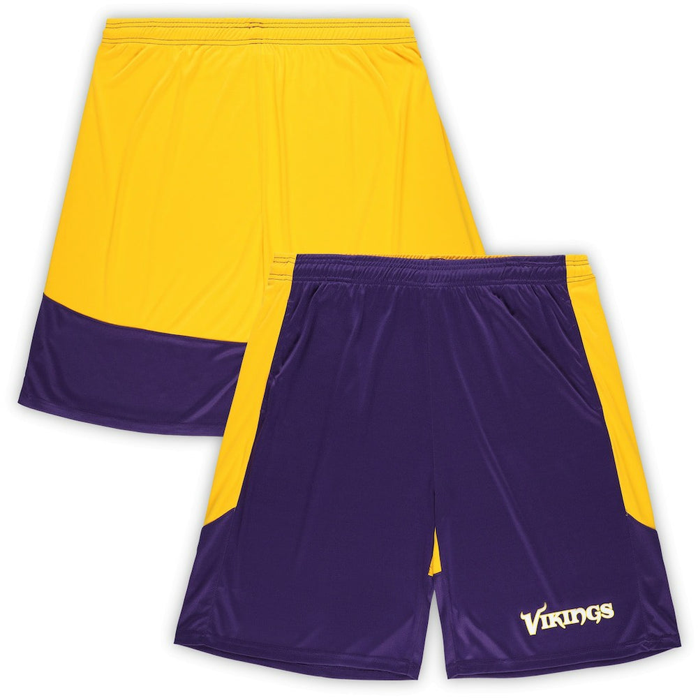 Minnesota Vikings Big & Tall Launch Shorts - Purple/Gold discount