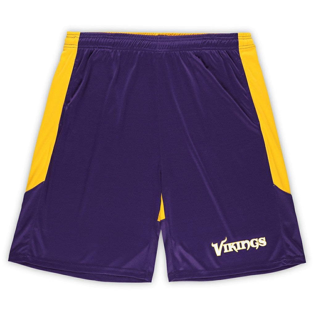 Minnesota Vikings Big & Tall Launch Shorts - Purple/Gold discount