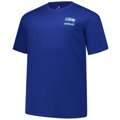 Seattle Seahawks Big & Tall Throwback Logo T-Shirt - Royal for sale
