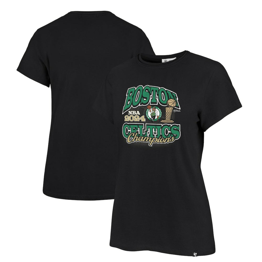 Boston Celtics '47 Women's 2024 NBA Finals Champions Trophy Franklin T-Shirt - Black sale