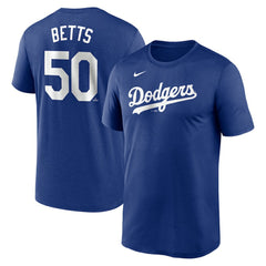 Mookie Betts Los Angeles Dodgers Legend Name & Number Performance T-Shirt Royal