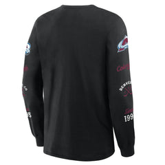 Colorado Avalanche Fanatics Boxed In Legacy Long Sleeve T-Shirt - Black T-shirts