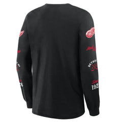 Detroit Red Wings Fanatics Boxed In Legacy Long Sleeve T-Shirt - Black T-shirts