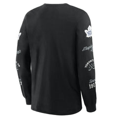 Toronto Maple Leafs Fanatics Boxed In Legacy Long Sleeve T-Shirt - Black T-shirts