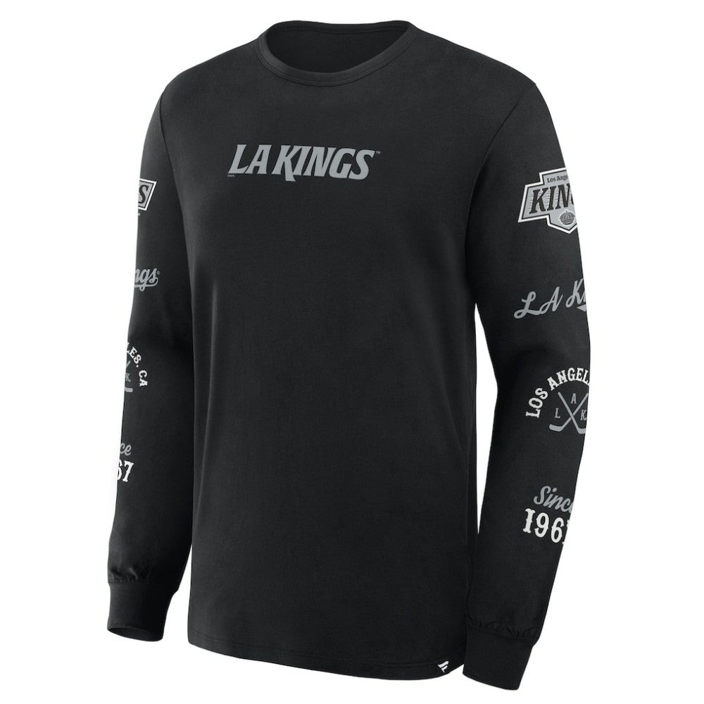 Los Angeles Kings Fanatics Boxed In Legacy Long Sleeve T-Shirt - Black T-shirts