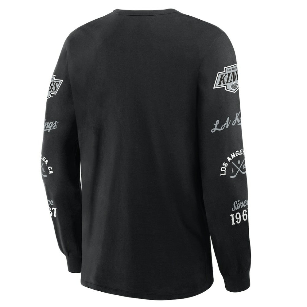 Los Angeles Kings Fanatics Boxed In Legacy Long Sleeve T-Shirt - Black T-shirts