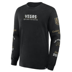Vegas Golden Knights Fanatics Boxed In Legacy Long Sleeve T-Shirt - Black T-shirts