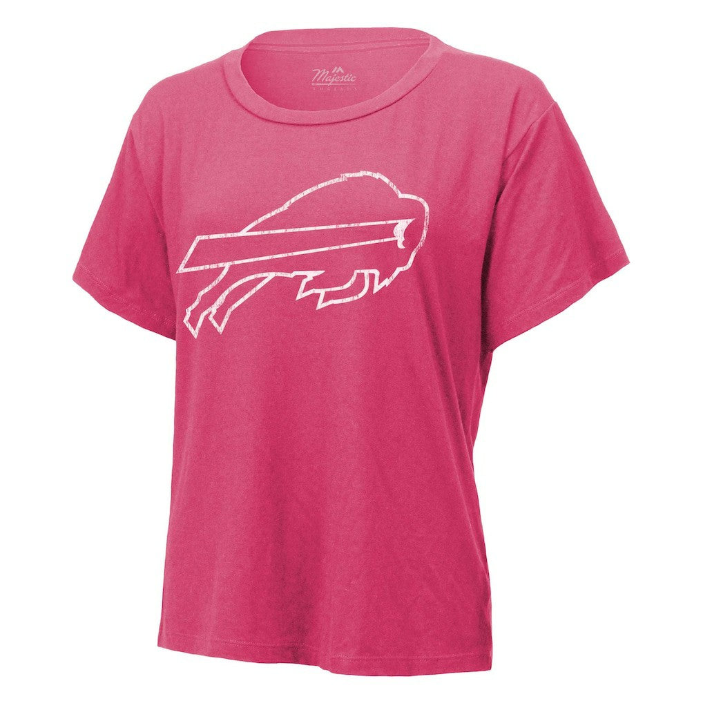 Keon Coleman Buffalo Bills Majestic Threads Women's Name & Number T-Shirt - Pink for sale