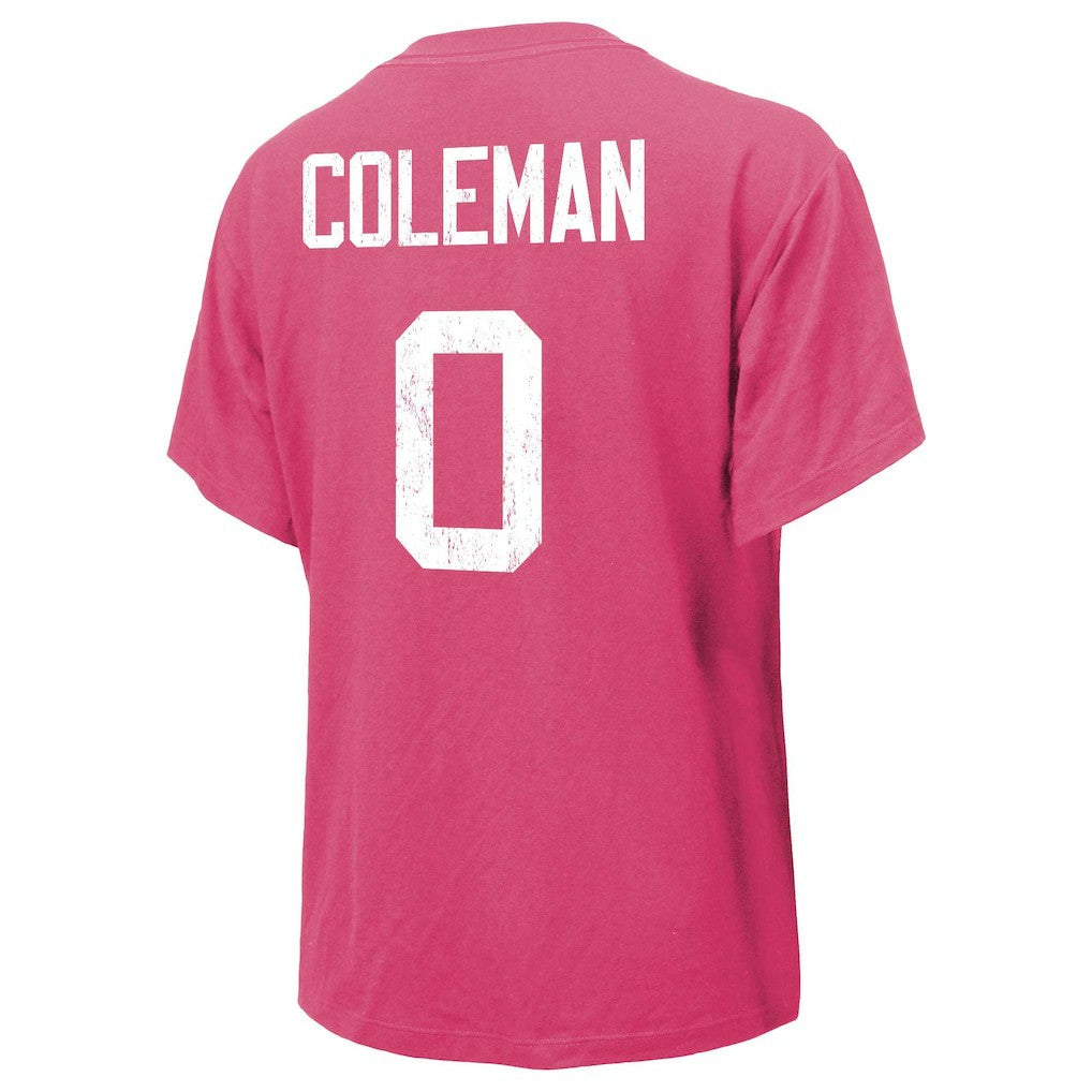 Keon Coleman Buffalo Bills Majestic Threads Women's Name & Number T-Shirt - Pink for sale