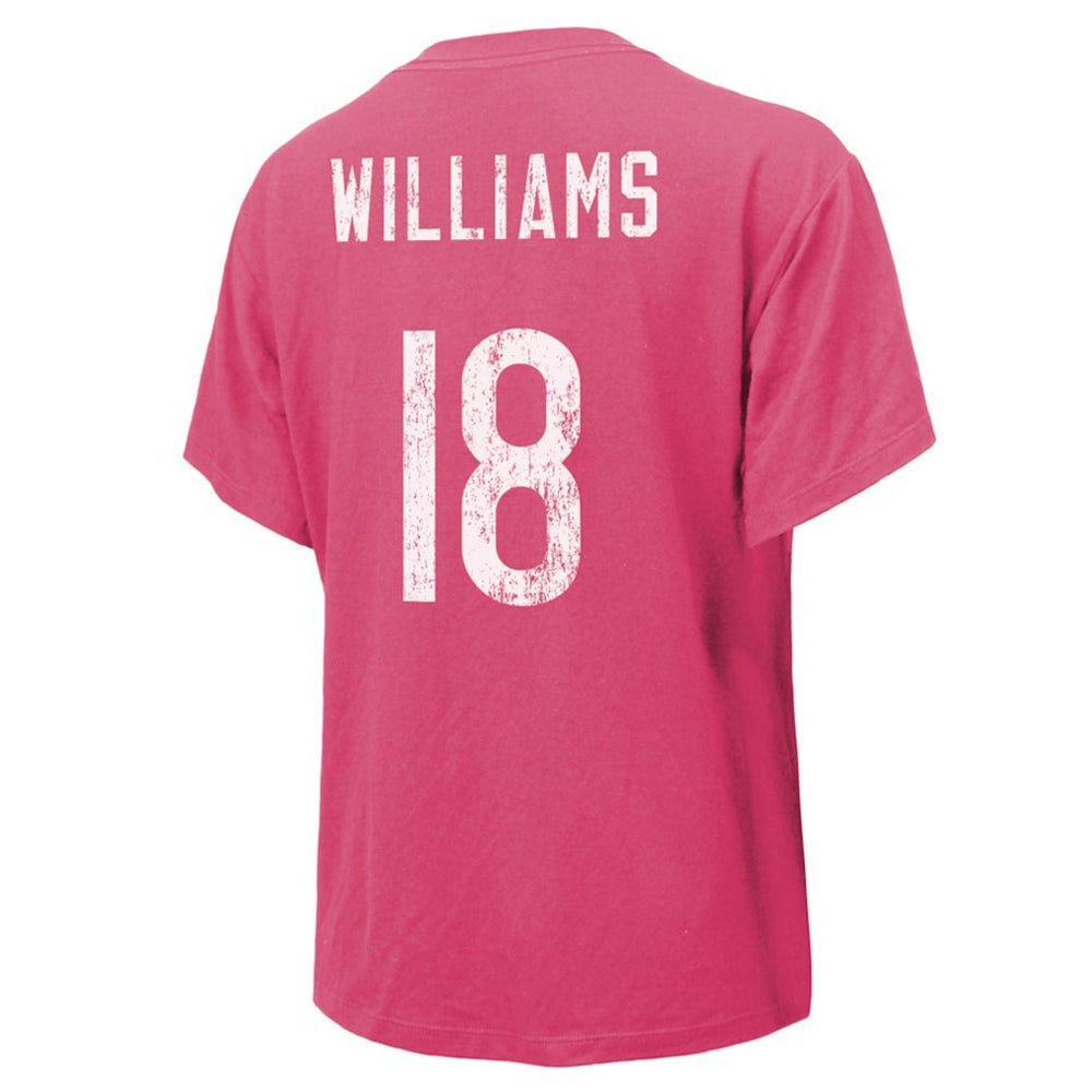 Caleb Williams Chicago Bears Majestic Threads Women's Name & Number T-Shirt - Pink online
