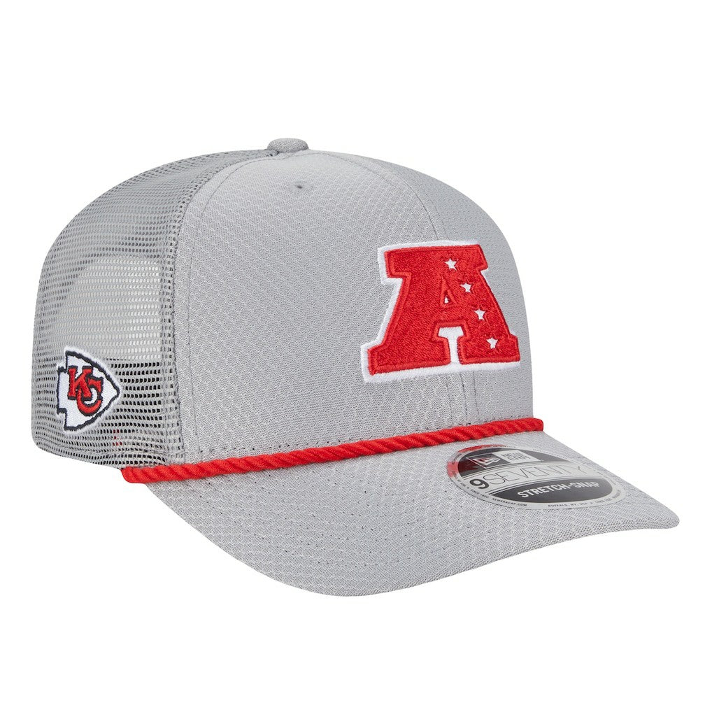 Kansas City Chiefs New Era 2025 Pro Bowl 9SEVENTY Stretch-Snap Hat - Gray on sale