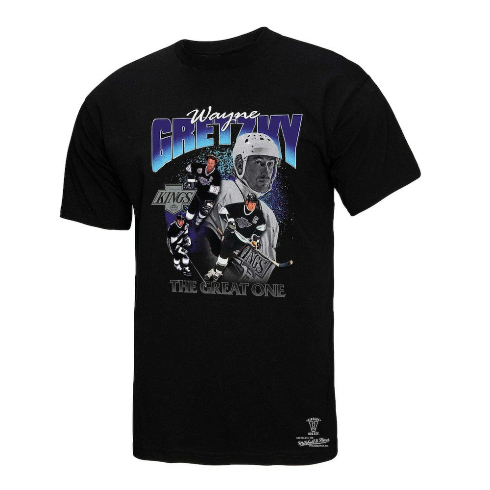 Wayne Gretzky Los Angeles Kings Mitchell & Ness Player Collage T-Shirt - Black T-shirts