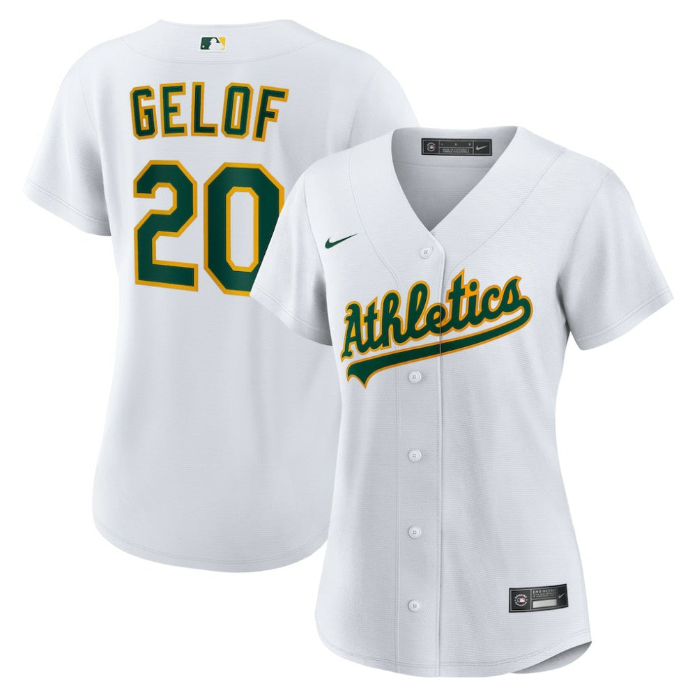 Zack Gelof Athletics Women's Home Replica Player Jersey White