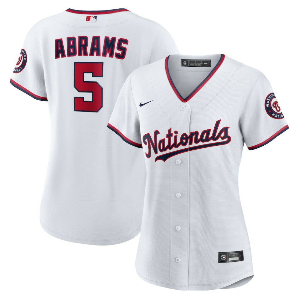 CJ Abrams Washington Nationals Women's Home Replica Player Jersey White