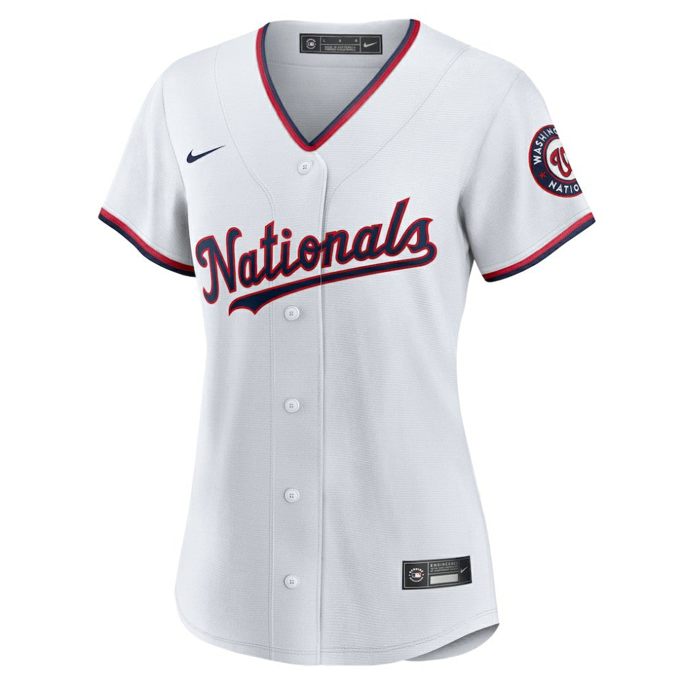 CJ Abrams Washington Nationals Women's Home Replica Player Jersey White