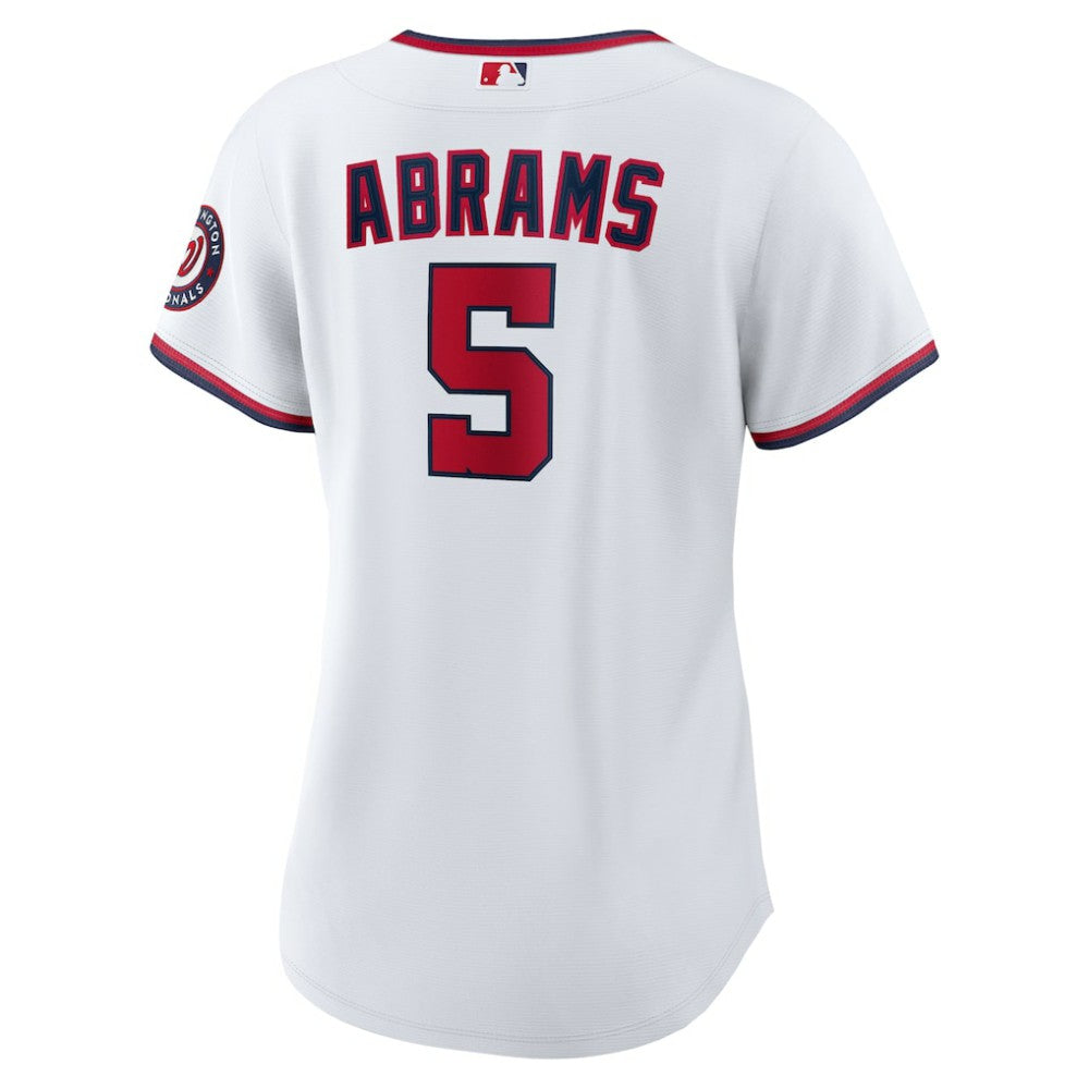 CJ Abrams Washington Nationals Women's Home Replica Player Jersey White