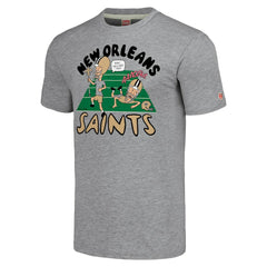 New Orleans Saints NFL x Homage x Beavis and Butt-Head Unisex Tri-Blend T-Shirt – Gray for sale