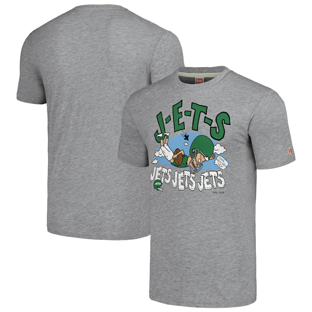 New York Jets NFL x Homage x Beavis and Butt-Head Unisex Tri-Blend T-Shirt – Gray cheap