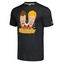 Pittsburgh Steelers NFL x Homage x Beavis and Butt-Head Unisex Tri-Blend T-Shirt – Charcoal sale
