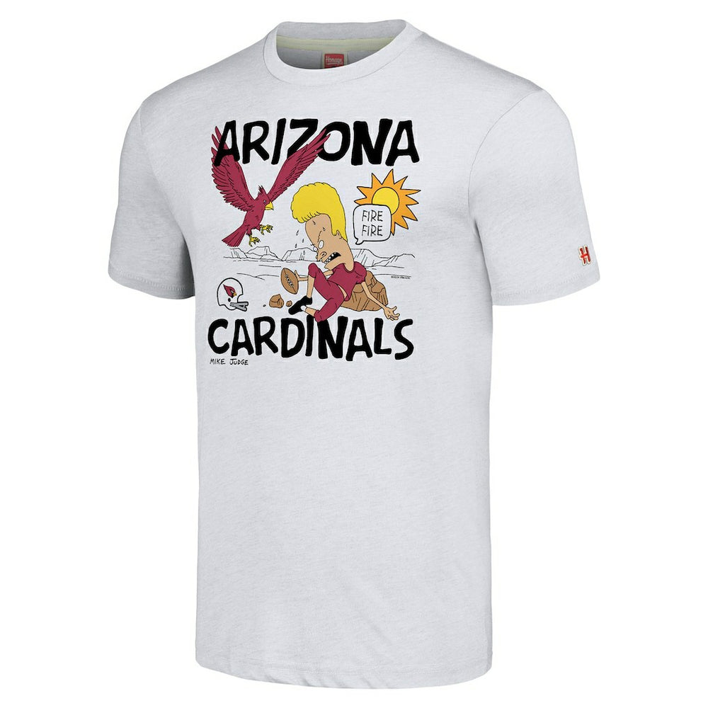 Arizona Cardinals NFL x Homage x Beavis and Butt-Head Unisex Tri-Blend T-Shirt – Ash sale