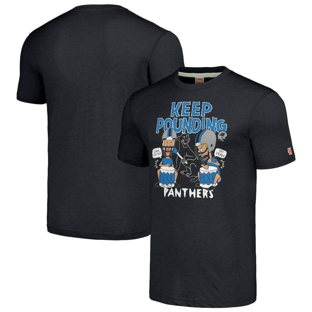 Carolina Panthers NFL x Homage x Beavis and Butt-Head Unisex Tri-Blend T-Shirt – Charcoal online