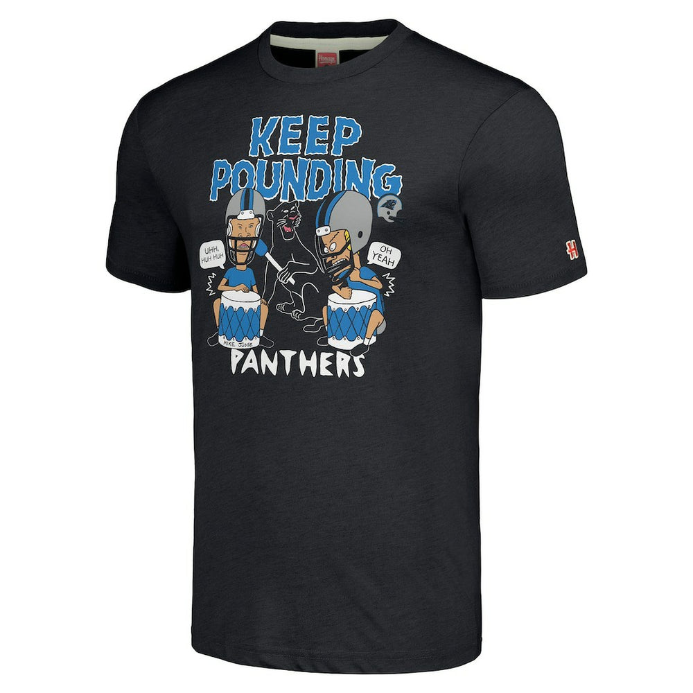 Carolina Panthers NFL x Homage x Beavis and Butt-Head Unisex Tri-Blend T-Shirt – Charcoal online