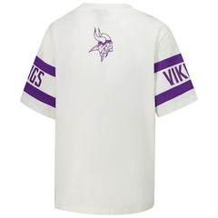 Minnesota Vikings The Wild Collective Women's Drop Shoulder T-Shirt - White for sale