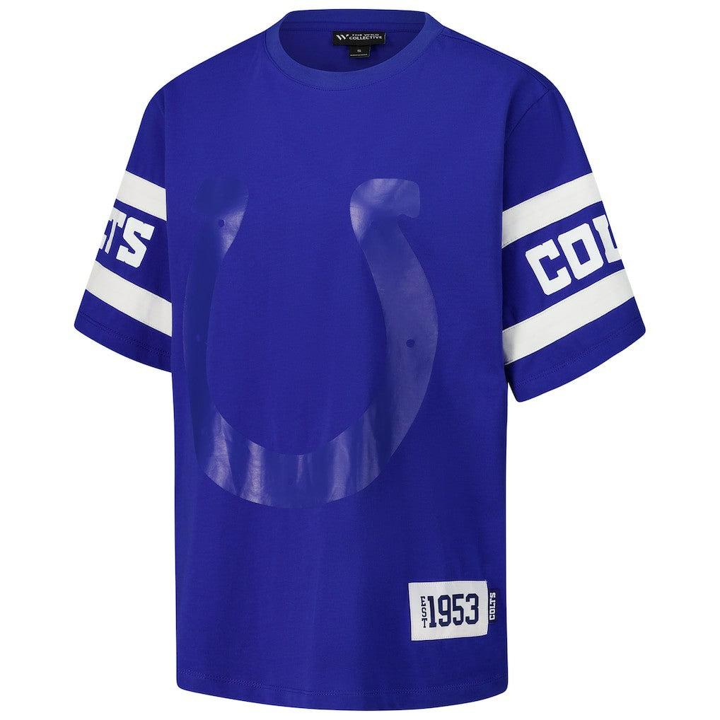 Indianapolis Colts The Wild Collective Women's Drop Shoulder T-Shirt - Royal cheap