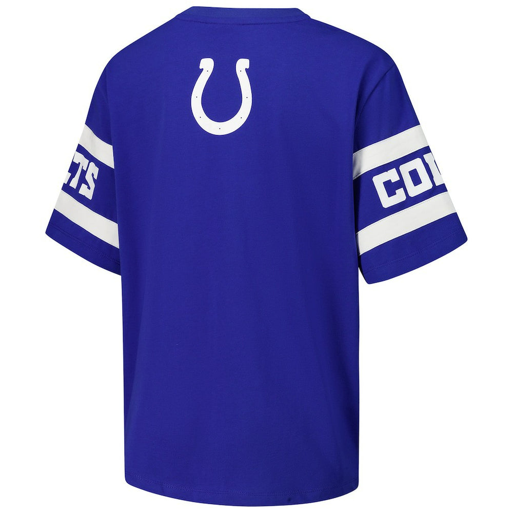 Indianapolis Colts The Wild Collective Women's Drop Shoulder T-Shirt - Royal cheap