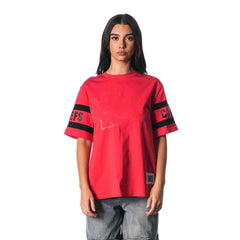 Kansas City Chiefs The Wild Collective Women's Drop Shoulder T-Shirt - Red discount