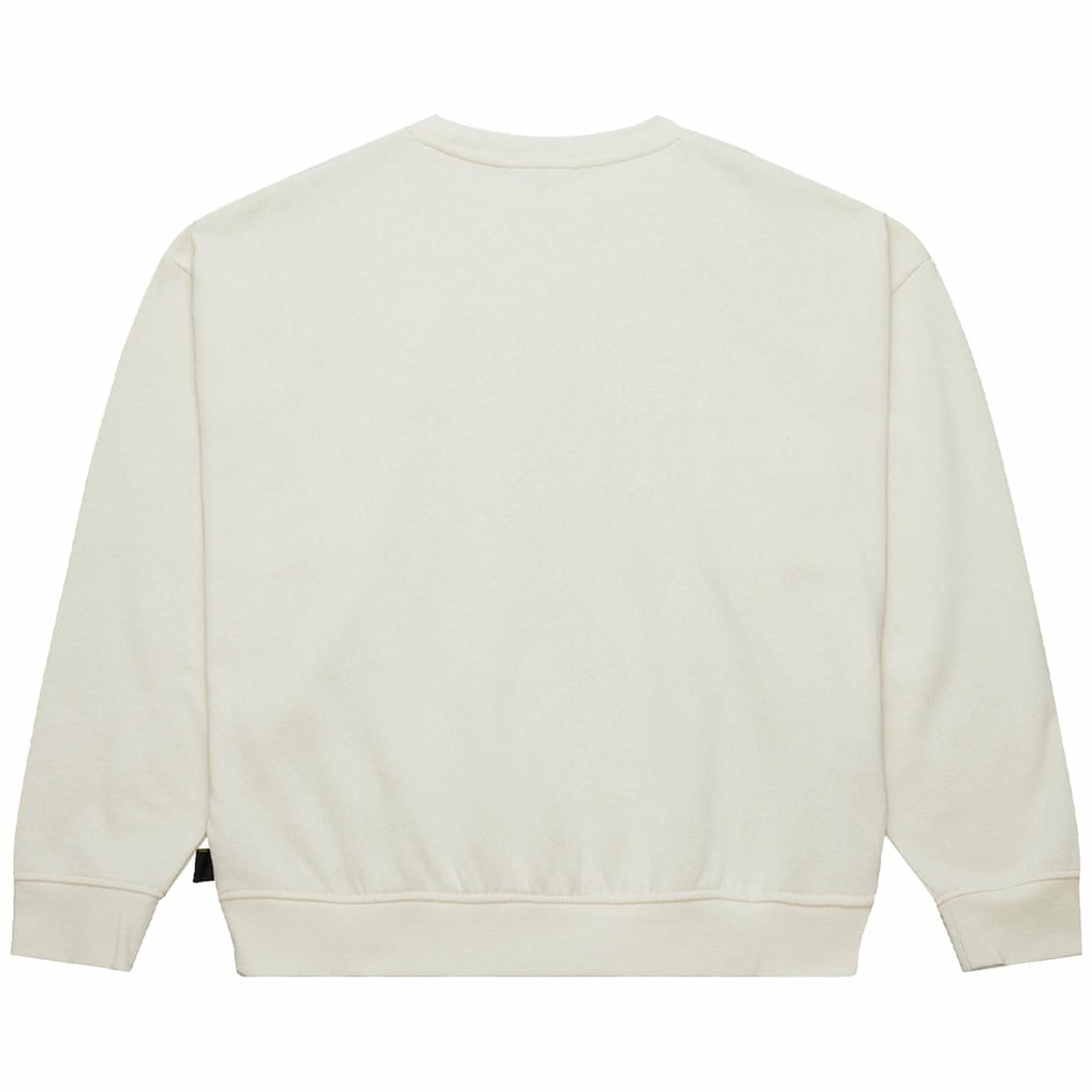New York Jets Women's Throwback Logo 3.0 Pullover Sweatshirt - Cream cheap