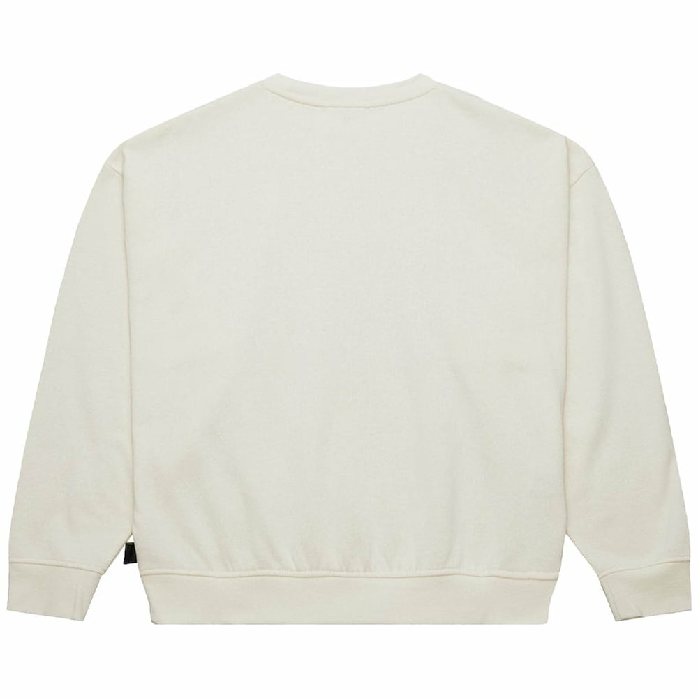 New York Jets Women's Throwback Logo 3.0 Pullover Sweatshirt - Cream cheap