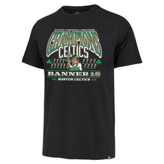 Boston Celtics '47 18-Time NBA Finals Champions Banner Franklin T-Shirt - Black discount