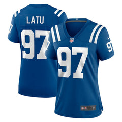Laiatu Latu Indianapolis Colts Women's Game Jersey - Royal on sale