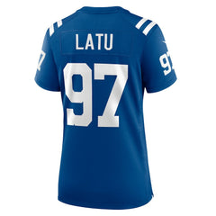 Laiatu Latu Indianapolis Colts Women's Game Jersey - Royal on sale