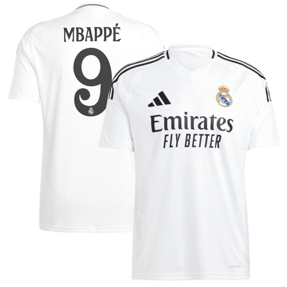 Kylian Mbappé Real Madrid 2024/25 Home Replica Player Jersey - White outlet