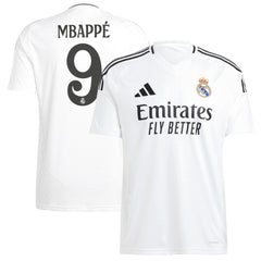 Kylian Mbappé Real Madrid 2024/25 Home Replica Player Jersey - White outlet