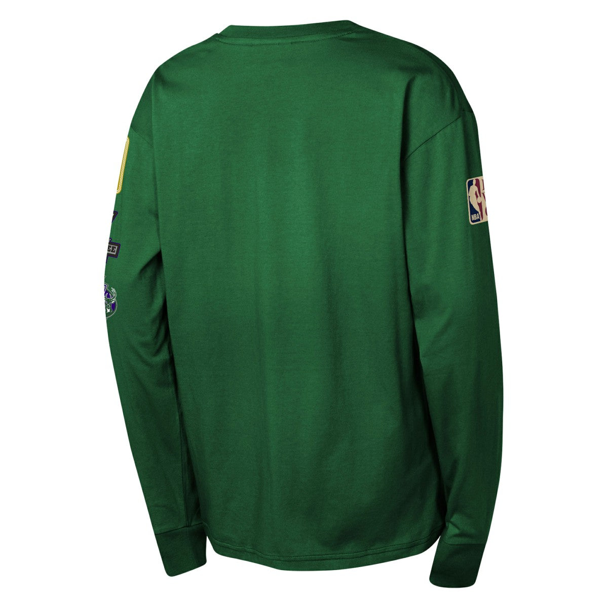Milwaukee Bucks Youth Hardwood Classics All Over Long Sleeve T-Shirt - Hunter Green cheap