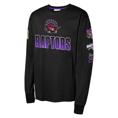 Toronto Raptors Youth Hardwood Classics All Over Long Sleeve T-Shirt - Black outlet