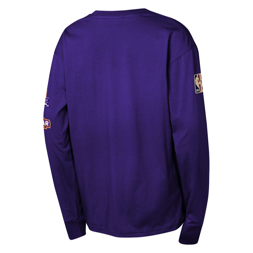 Phoenix Suns Youth Hardwood Classics All Over Long Sleeve T-Shirt - Purple sale