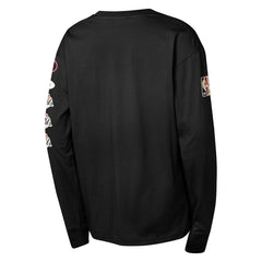 San Antonio Spurs Youth Hardwood Classics All Over Long Sleeve T-Shirt - Black cheap