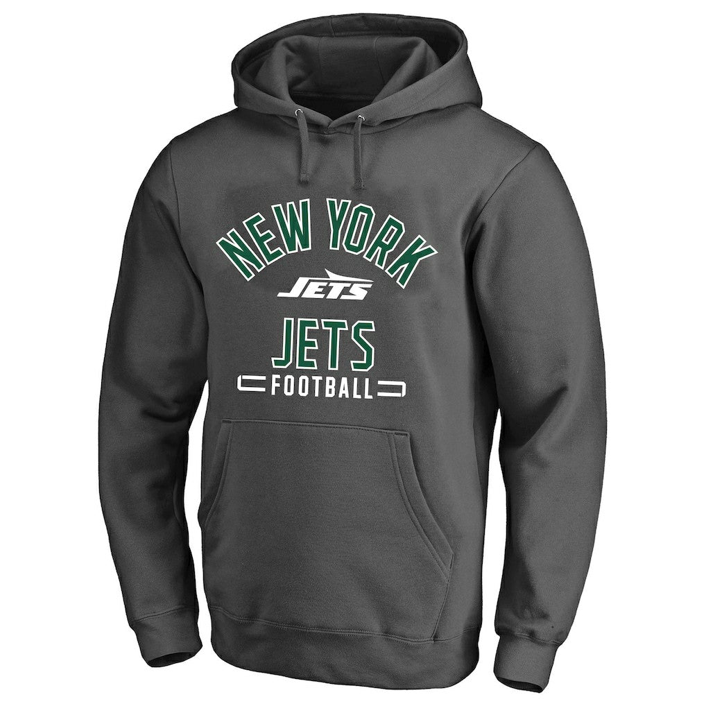 New York Jets Big & Tall Pullover Hoodie - Heather Charcoal on sale