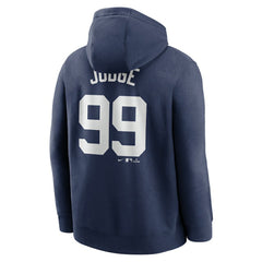 Aaron Judge New York Yankees Player Name & Number Club Pullover Hoodie Navy