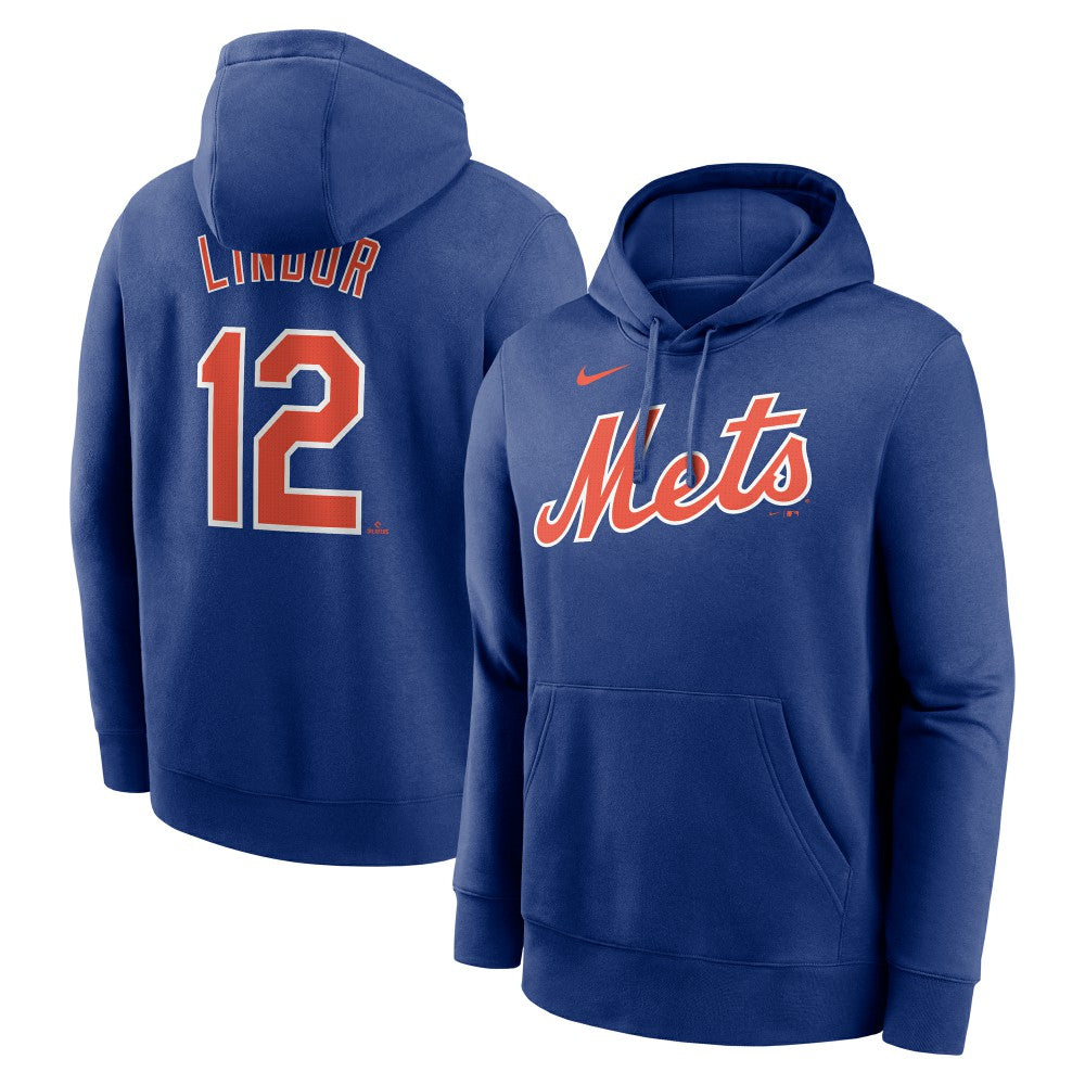 Francisco Lindor New York Mets Player Name & Number Club Pullover Hoodie Royal